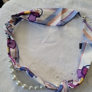 New Scarf with Pearls
